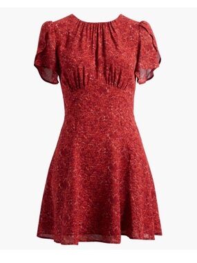 Refromation Lula flutter sleeve mini dress size 4